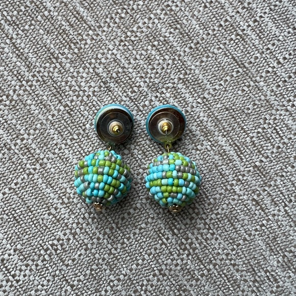 Beaded drop earrings - Picture 3 of 4